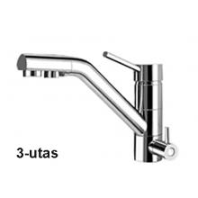 Konyhai csaptelep víztisztítóhoz, 3-utas, Modern dizájn, KRÓM