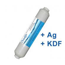 CleanLife aktívszén utószűrő (+Ezüst+KDF), In-Line 2'', belsőmenetes