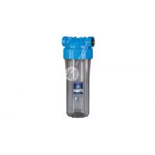 Szűrőház légtelenítővel, átlátszó, dupla ''O'' gyűrűs, 10'', 3/4'', Aquafilter